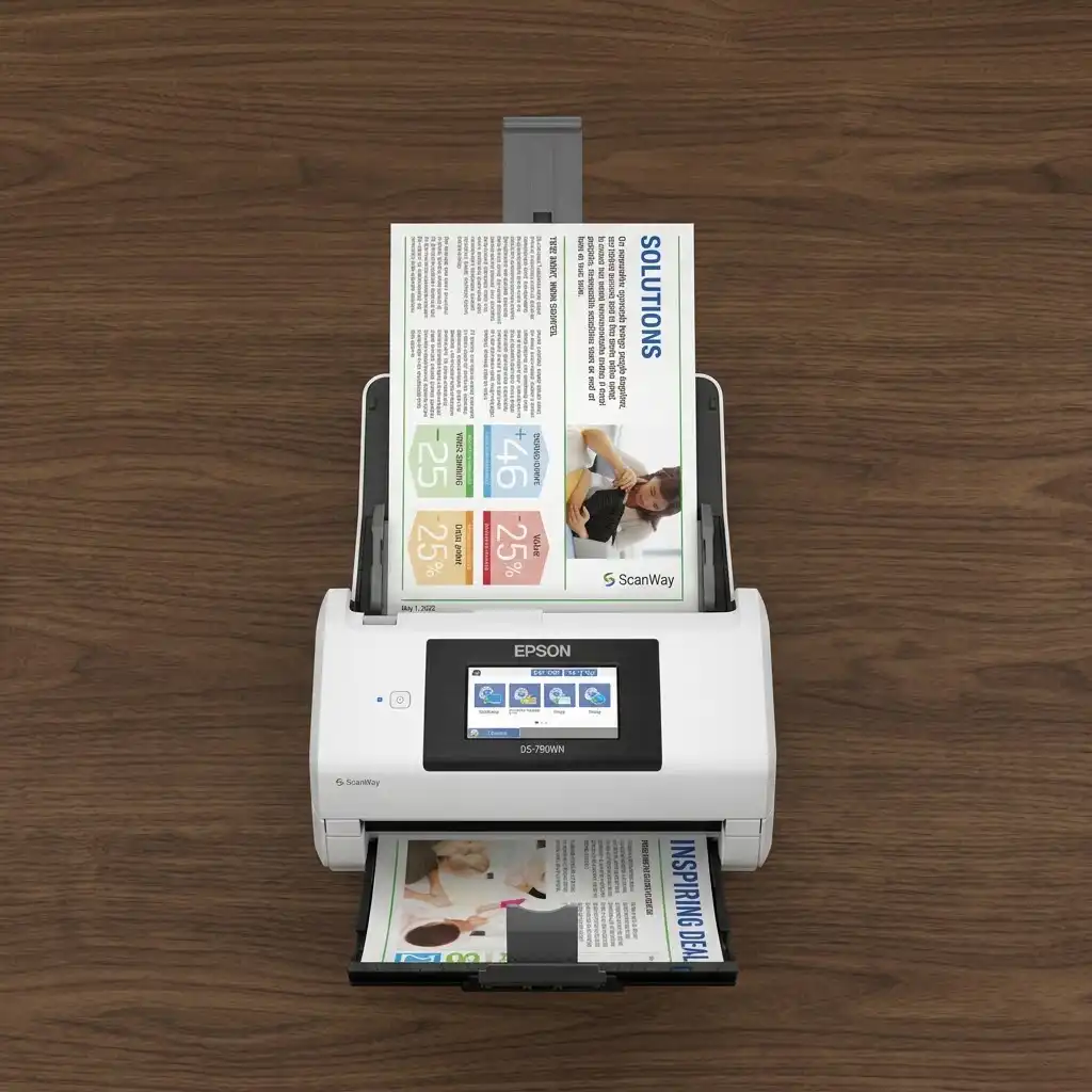 Epson DS-790WN Wireless Network Color Document Scanner (45ppm / 90ipm)
