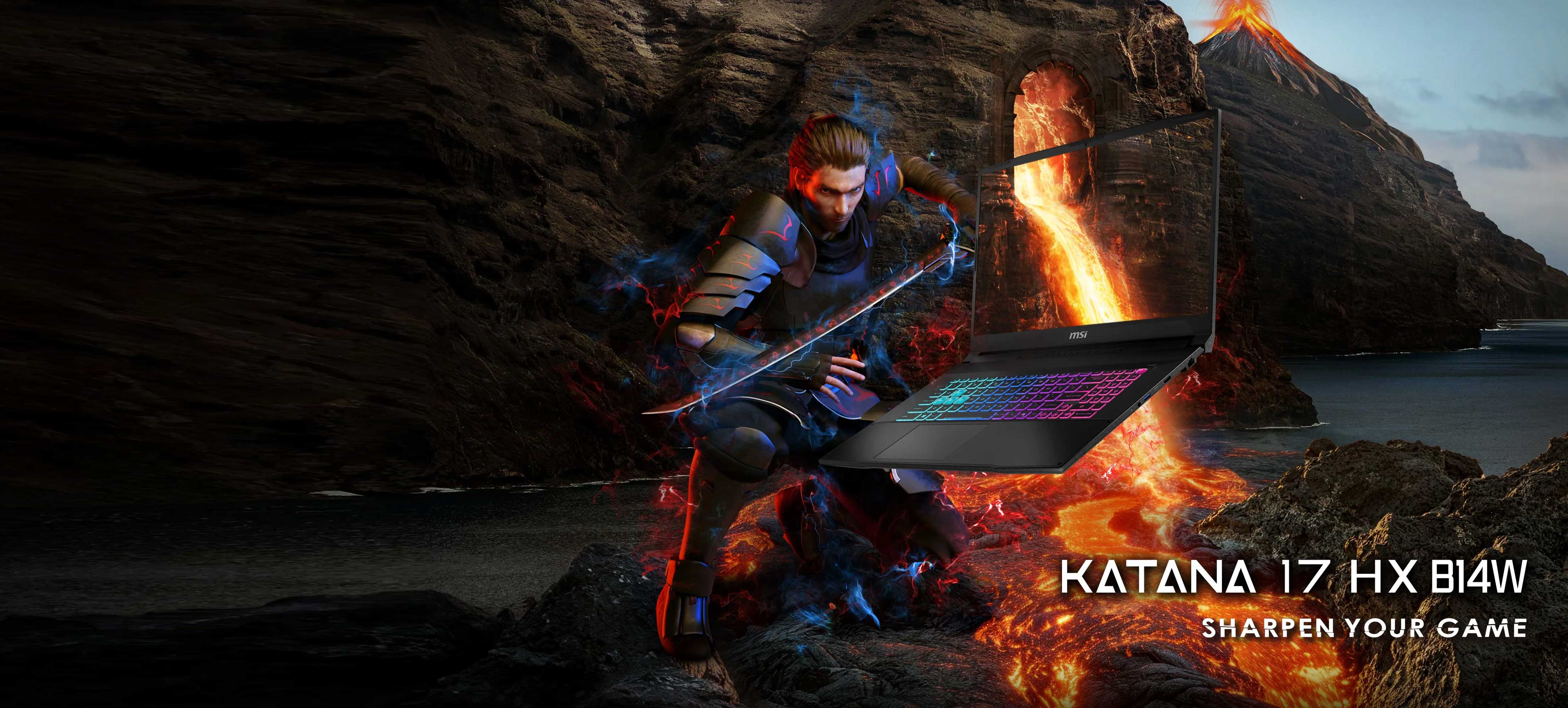 The MSI Katana 17 HX B14W is a gaming laptop